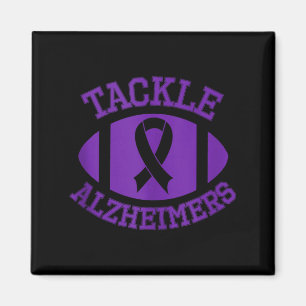 Imán Tackle alzheimers lucha fin apoyo mes púrpura