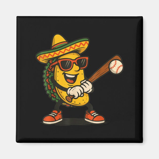 Imán Taco béisbol cinco de mayo  (Frente)