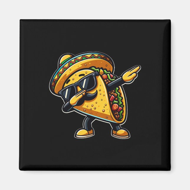 Imán Taco Cinco De Mayo Día De Los Padres Mexicanos (Frente)