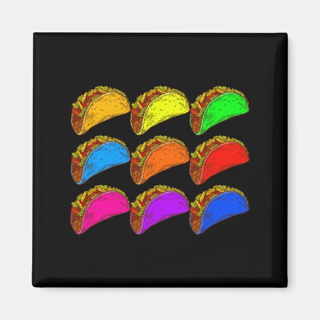 Imán Taco de arte pop (Frente)
