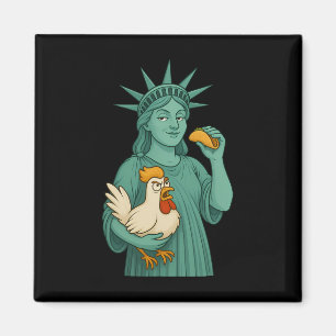 Imán Taco de pollo Estatua de la Libertad Trump Siempre