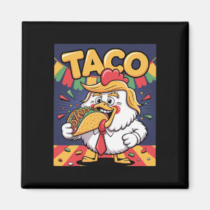 Imán Taco Divertido Anti Trump Siempre se Echa Para Atr