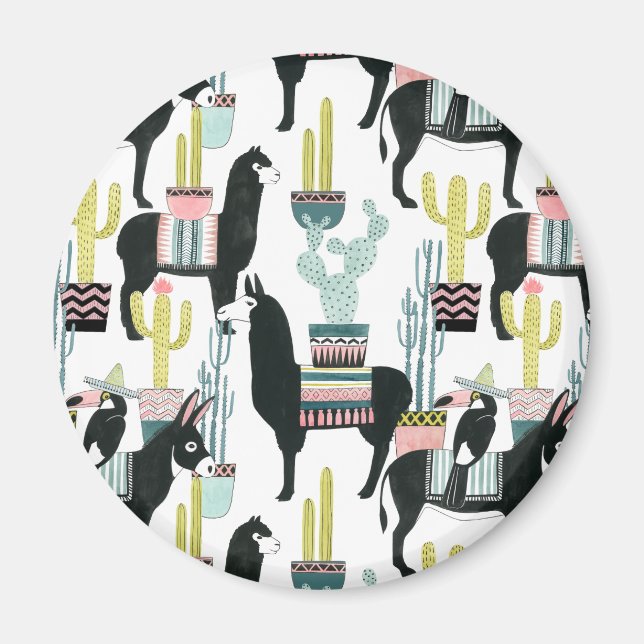 Imán Taco sobre el amor | Patrón Llama y burro (Frente)