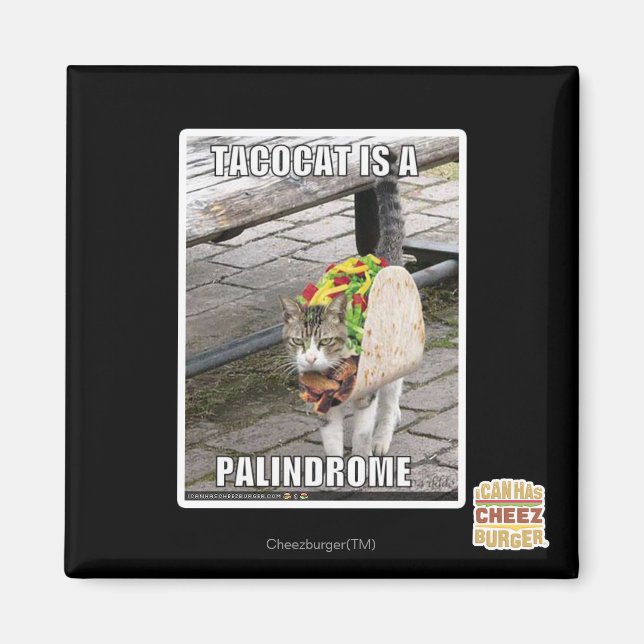 IMÁN TACOCAT ES UN PALINDROME (Frente)