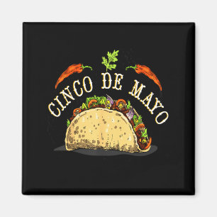 Imán Tacos cinco de mayo para amantes de la comida mexi