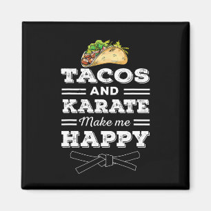 Imán Tacos y Karate Regalo Divertido para Amante de Tac