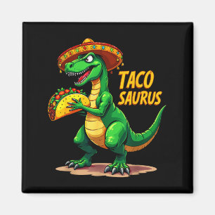 Imán Tacosaurus cinco de mayo t-rex sombrero divertido