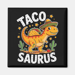 Imán Tacosaurus dinosaur cinco de mayo para taco y