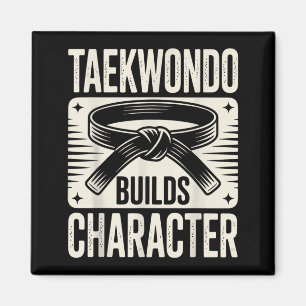 Imán Taekwondo Divertido Construye Carácter
