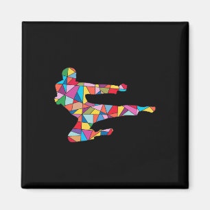 Imán Taekwondo Kick Martial Arts Boy Hombres Karate