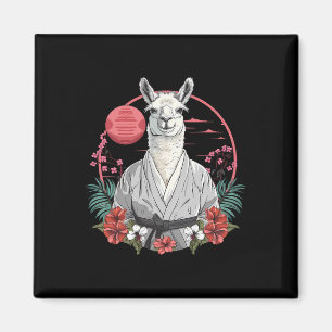 Imán Taekwondo Llama Kickboxing Taekwondo Llama Floral