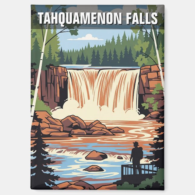 Imán Tahquamenon Falls Michigan Travel (Anverso)