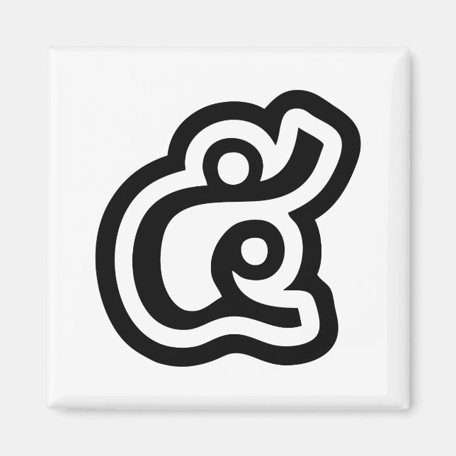 Imán Tailandés Número 5 / Cinco / ๕ (Haa/Ha) Escritura  (Frente)