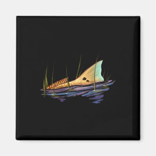 Imán Tailing Rojo Tambor Pescado Camiseta Rojo