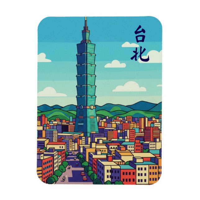 Imán Taipei 101 (Vertical)