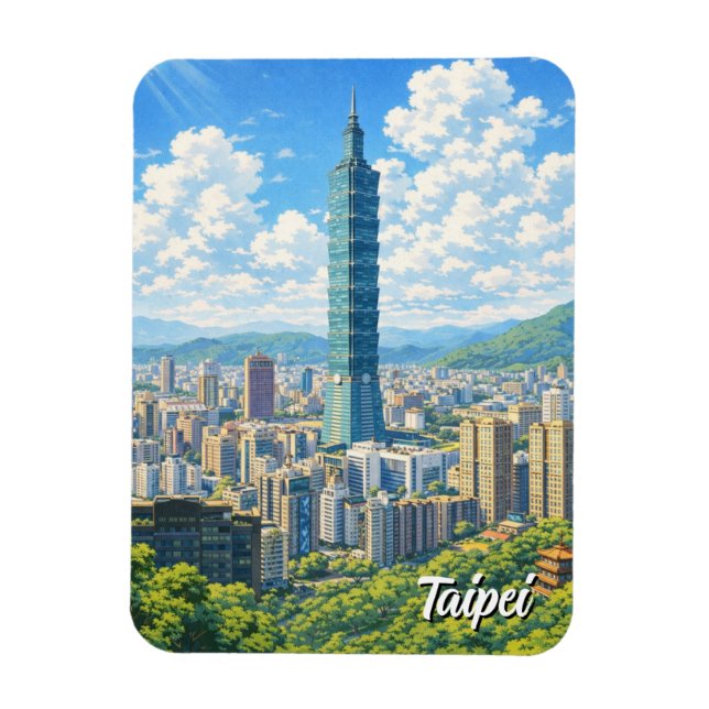 Imán Taipei 101 Taiwán (Vertical)