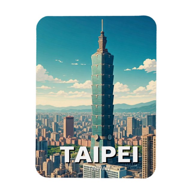 Imán Taipei 101 Taiwán (Vertical)