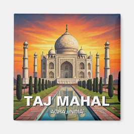 Imán Taj Mahal Agra India Travel Sunset