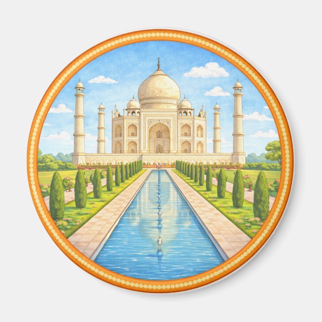 Imán Taj Mahal de la India (Frente)