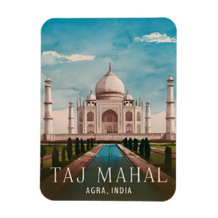 Imán Taj Mahal India Retro Scene