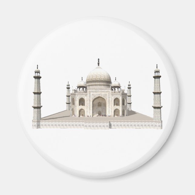 Imán Taj Mahal: Modelo 3D: (Frente)
