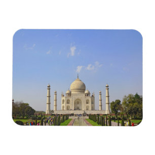 Imán Taj Mahal, un mausoleo ubicado en Agra, India,