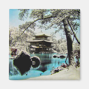 Imán TAKAGI Glass Magic Lantern Slide KINKAKUJI GARDENS