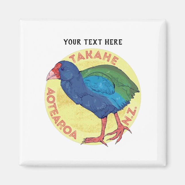 Imán Takahe Aotearoa Nueva Zelanda (Frente)