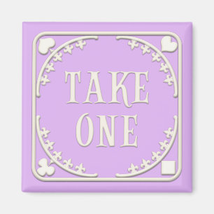 Imán "Take One" Fiesta de té de Wonderland Encantador