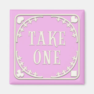 Imán "Take One" (Toma uno) Fiesta de té de maravilla T