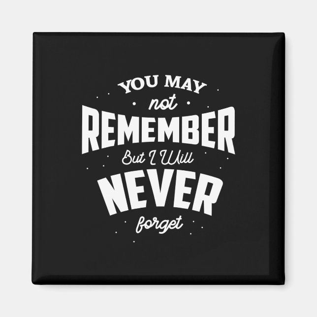 Imán Tal vez no lo recuerdes pero nunca olvidaré a Alzh (Frente)