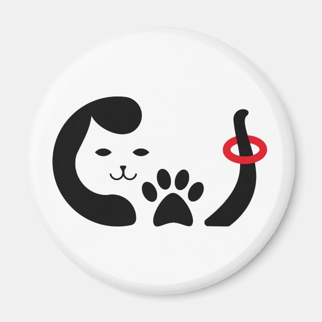 Imán Talado de la mascota Lover (Frente)