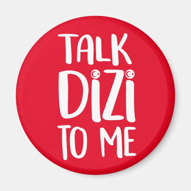 Imán Talk Dizi Bold Red Magnet (Frente)