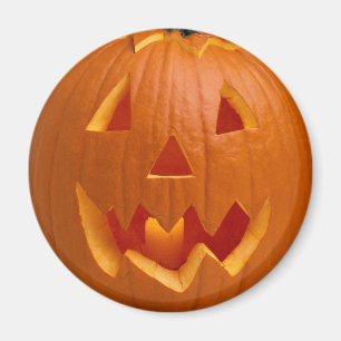 Imán tallado de Halloween de la calabaza