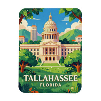 Imán Tallahassee Florida Viaje Escena del Capitolio 🏛