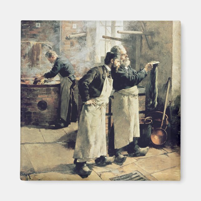 Imán Taller de teñido en los Gobelinos del siglo XIX (Frente)