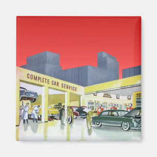 Imán Taller mecánico de automóviles clásicos Servicio c