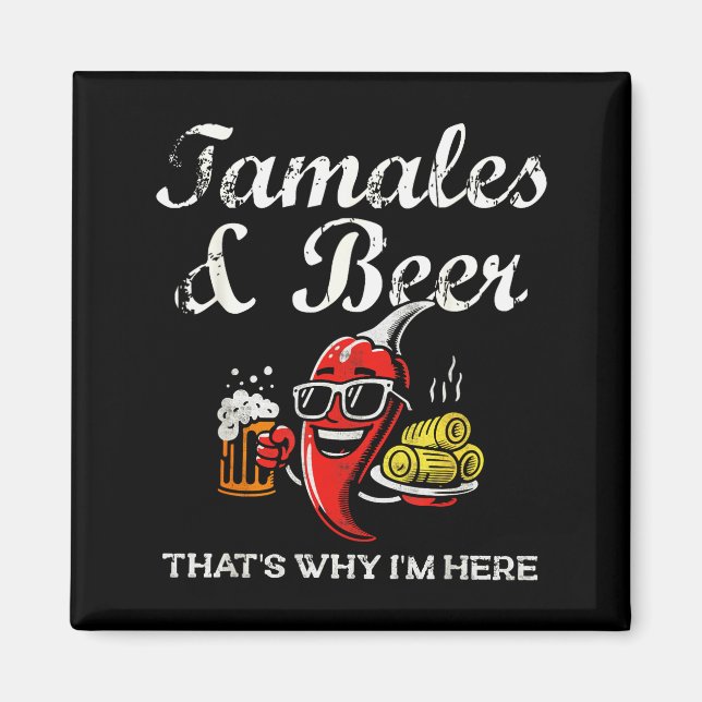 Imán Tamales &amp; Beer Funny Tamale Season Mexican Chr (Frente)