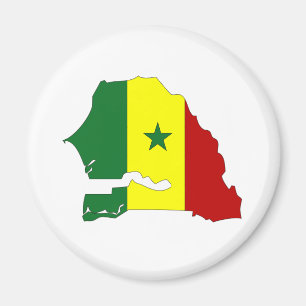 Imán Tamaño completo del mapa de bandera de Senegal
