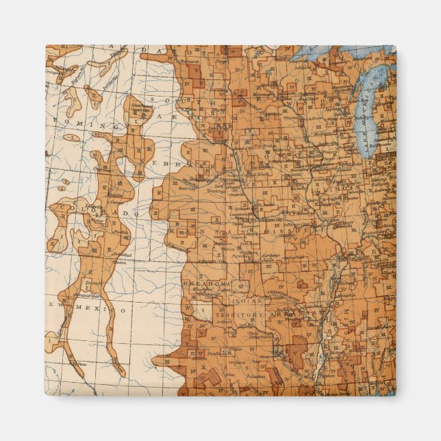 Imán Tamaño de las familias 1900 (Frente)