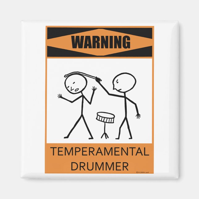 Imán Tambor de advertencia de temperatura (Frente)