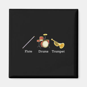 Imán Tambores de flauta instrumentos de banda de trompe
