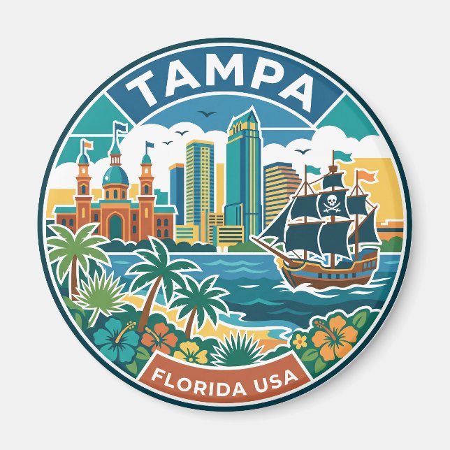 Imán Tampa EE. UU. (Frente)