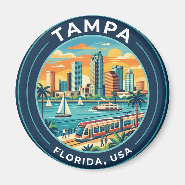 Imán Tampa, Florida Florida (Frente)