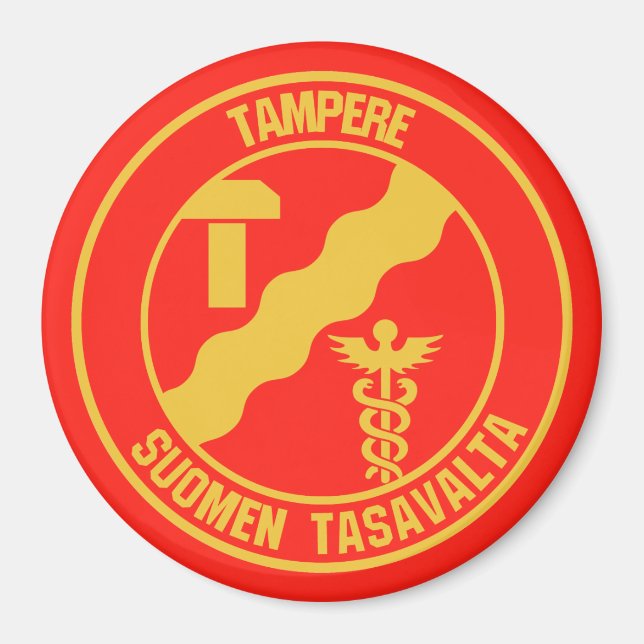 Imán Tampere Round Emblem (Frente)
