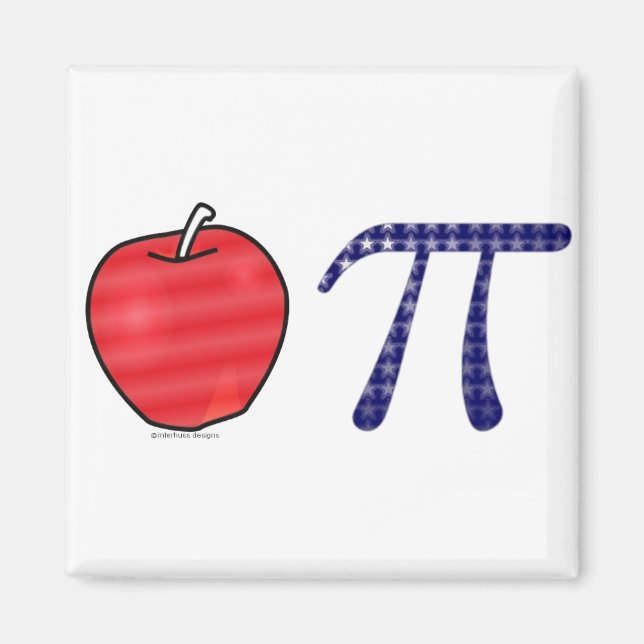Imán Tan estadounidense como Apple Pi (Frente)