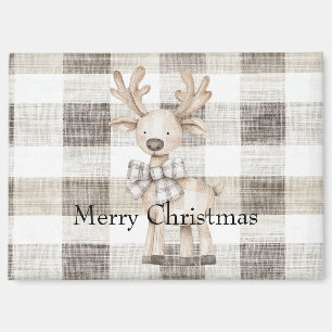 Imán Tan orgánico crema de rayas de plástico Navidades 