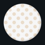 Imán Tan polka puntos<br><div class="desc">Tan polka puntos sobre fondo blanco</div>
