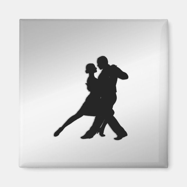 Imán Tango Dancers Silhouette (Frente)