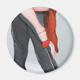 Imán Tango rojo del zapato
